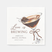 Liefde is het brouwen van Espresso Martini Vrijgez Servet (Voorkant)