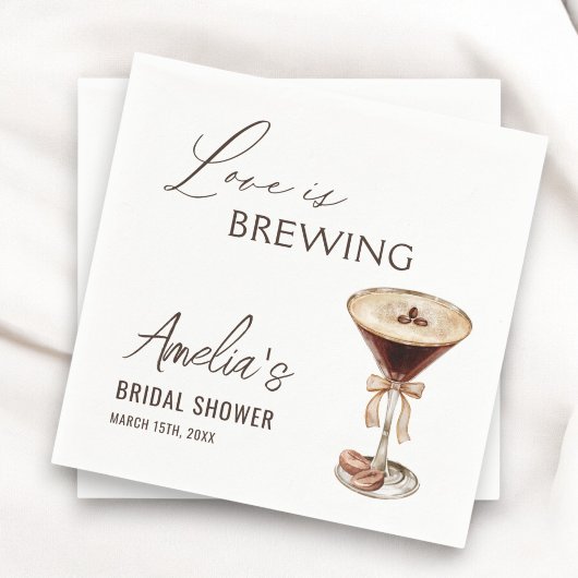 Liefde is het brouwen van Espresso Martini Vrijgez Servet