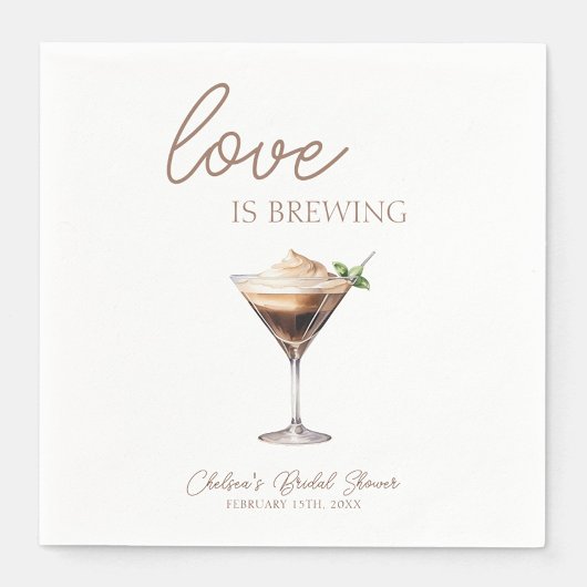 Liefde is het brouwen van Espresso Martini Vrijgez Servet