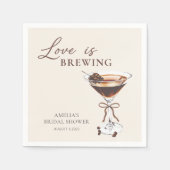 Liefde is het brouwen van Espresso Martini Vrijgez Servet (Voorkant)