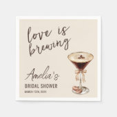 Liefde is het brouwen van Espresso Martini Vrijgez Servet (Voorkant)