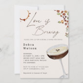 Liefde is het brouwen van espresso modern Vrijgeze Kaart (Voorkant)