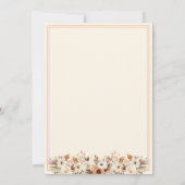 Liefde is het brouwen van Floral Coffee Vrijgezell Kaart (Achterkant)