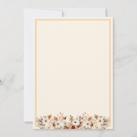 Liefde is het brouwen van Floral Coffee Vrijgezell Kaart (Achterkant)