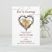 Liefde is het brouwen van Gothic Heart Beer Vrijge Kaart (Staand voorkant)