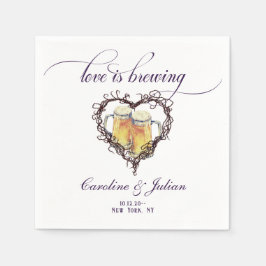 Liefde is het brouwen van Gothic Heart Beer Vrijge Servet
