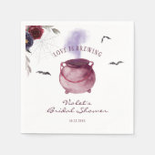 Liefde is het brouwen van Halloween Vrijgezellenfe Servet (Voorkant)