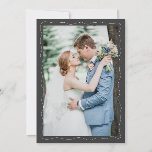 Liefde is het brouwen van handgetekende krijtbord  bedankkaart (Achterkant)