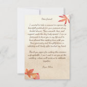 Liefde is het brouwen van herfst pompoenthee vrijg bedankkaart (Achterkant)