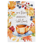 Liefde is het brouwen van herfst vrijgezellenfeest medium cadeauzakje (Achterkant)