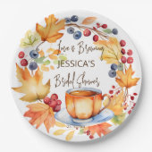 Liefde is het brouwen van herfst vrijgezellenfeest papieren bordje (Voorkant)