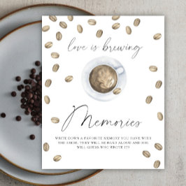 Liefde is het brouwen van herinneringen met de bru poster