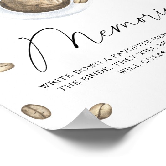 Liefde is het brouwen van herinneringen met de bru poster (Hoek)