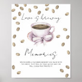 Liefde is het brouwen van herinneringen met de bru poster (Voorkant)