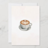 Liefde is het Brouwen van koffie bruids paar douch Kaart (Achterkant)