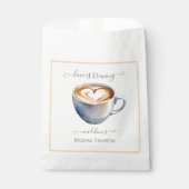 Liefde is het brouwen van koffie Bruidsdouche Bedankzakje (Voorkant)