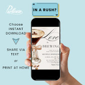 Liefde is het brouwen van koffie cocktail Vrijgeze Kaart