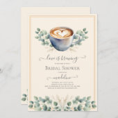 Liefde is het brouwen van koffie Eucalyptus Vrijge Kaart (Voorkant / Achterkant)