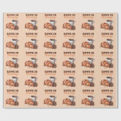 Liefde is het brouwen van koffie Frans Vrijgezelle Cadeaupapier (Vlak)