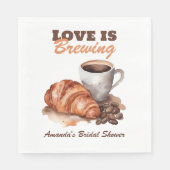 Liefde is het brouwen van koffie Frans Vrijgezelle Servet (Voorkant)
