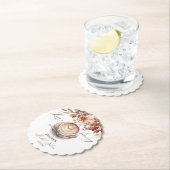 Liefde is het brouwen van koffie herfst vrijgezell kartonnen onderzetters (Insitu)