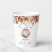 Liefde is het brouwen van koffie herfst vrijgezell papieren bekers (Voorkant)
