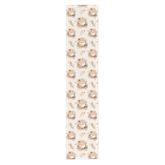 Liefde is het brouwen van koffie korte tafelloper (Voorkant)