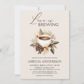 Liefde is het brouwen van koffie Latte Boho Vrijge Kaart (Voorkant)