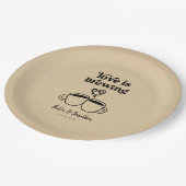 Liefde is het brouwen van koffie / thee servet papieren bordje (Gekanteld)