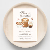 Liefde is het brouwen van koffie thema modern Vrij Kaart