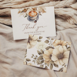 Liefde is het brouwen van koffie Vrijgezellenfeest Bedankkaart