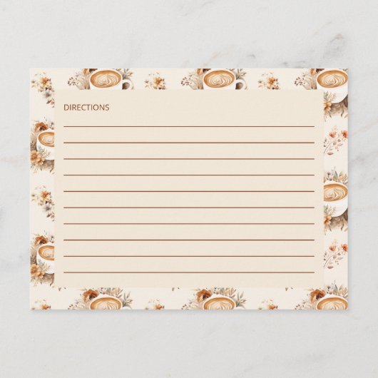 Liefde is het Brouwen van Koffie Vrijgezellenfeest Briefkaart (Achterkant)