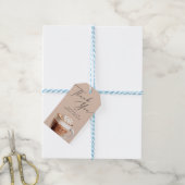 Liefde is het brouwen van koffie Vrijgezellenfeest Cadeaulabel (Met Touw)