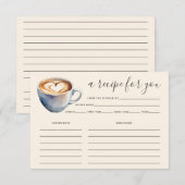 Liefde is het Brouwen van Koffie Vrijgezellenfeest Informatiekaartje (Voorkant / Achterkant)