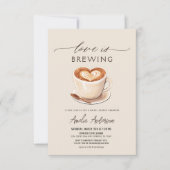 Liefde is het brouwen van koffie Vrijgezellenfeest Kaart (Voorkant)