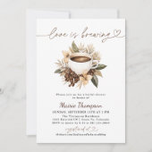 Liefde is het brouwen van koffie Vrijgezellenfeest Kaart (Voorkant)