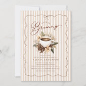 Liefde is het brouwen van koffie Vrijgezellenfeest Kaart (Voorkant)