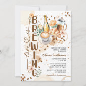 Liefde is het brouwen van koffie Vrijgezellenfeest Kaart (Voorkant)