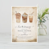 Liefde is het brouwen van koffie Vrijgezellenfeest Kaart (Staand voorkant)