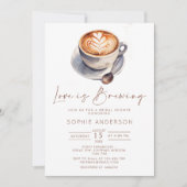 Liefde is het brouwen van koffie Vrijgezellenfeest Kaart (Voorkant)