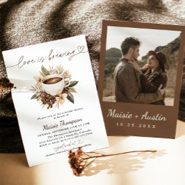 Liefde is het brouwen van koffie Vrijgezellenfeest Kaart