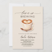 Liefde is het brouwen van koffie Vrijgezellenfeest Kaart (Voorkant)