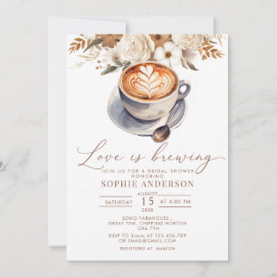 Liefde is het brouwen van koffie Vrijgezellenfeest Kaart