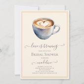 Liefde is het brouwen van koffie Vrijgezellenfeest Kaart (Voorkant)