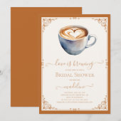 Liefde is het brouwen van koffie Vrijgezellenfeest Kaart (Voorkant / Achterkant)