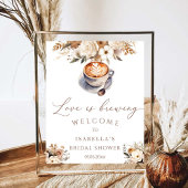 Liefde is het brouwen van koffie Vrijgezellenfeest Poster