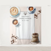 Liefde is het brouwen van koffie Vrijgezellenfeest Wandkleed (Voorkant)