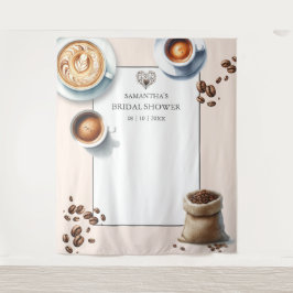 Liefde is het brouwen van koffie Vrijgezellenfeest Wandkleed