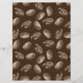 Liefde is het brouwen van koffiebonen feest menu (Achterkant)