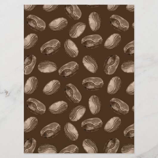 Liefde is het brouwen van koffiebonen feest menu (Achterkant)